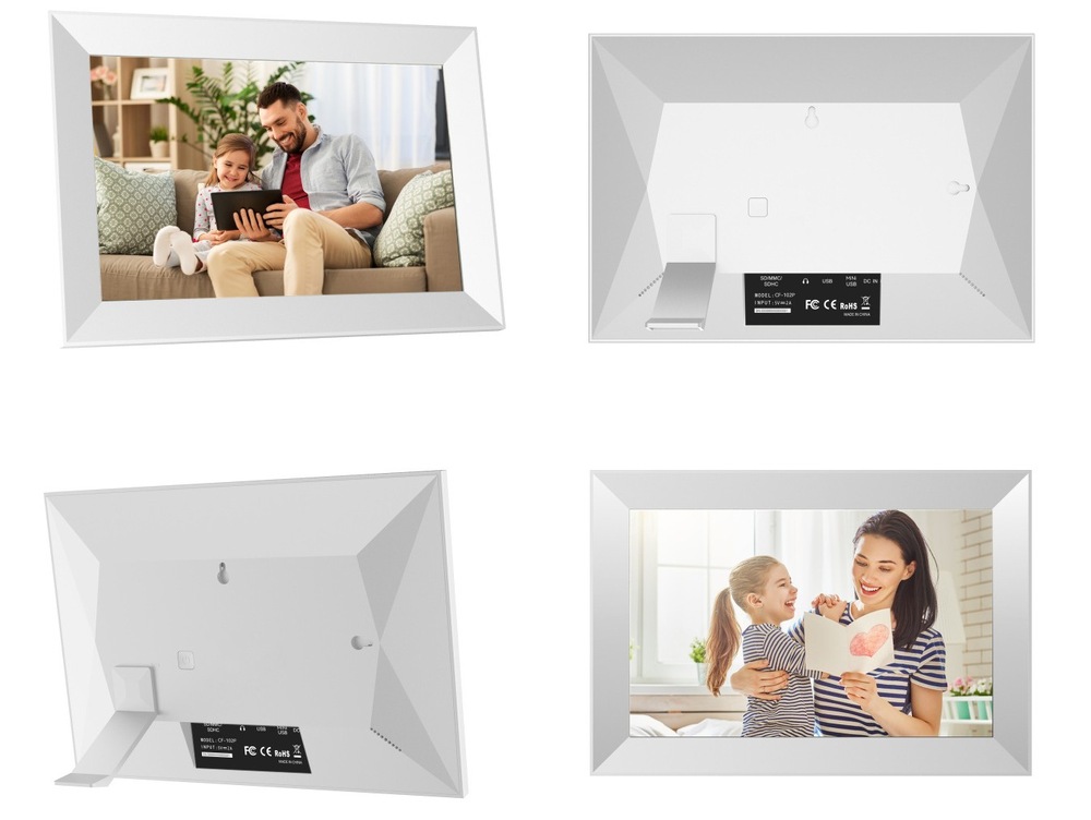 Elektronický fotorámeček Kodak CF102P bílý Fotorámeček digitální Kodak CF102P nabízí interní pamět 32 GB