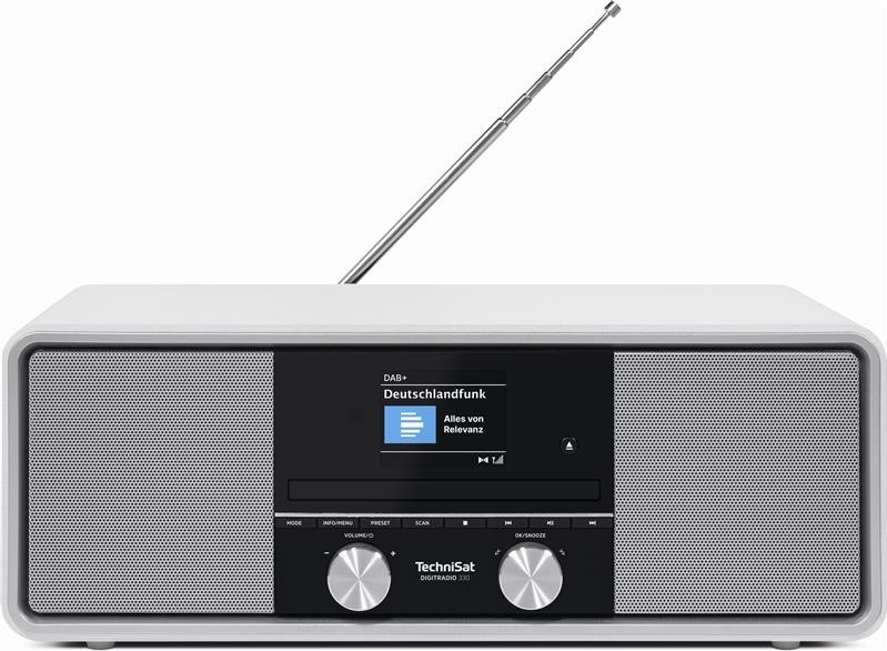 Radiopřijímač TechniSat DIGITRADIO 330, stříbrná barva