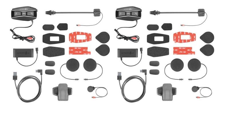 Handsfree Interphone U-COM16 pro uzavřené a otevřené přilby Twin Pack