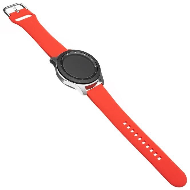 Řemínek FIXED Silicone Strap 22mm na smartwatch červený Řemínek FIXED Silicone Strap 22mm na smartwatch červený