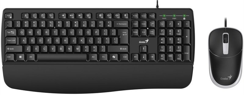 Klávesnice s myší Genius KM-123 s podporou technologie  plug and play
