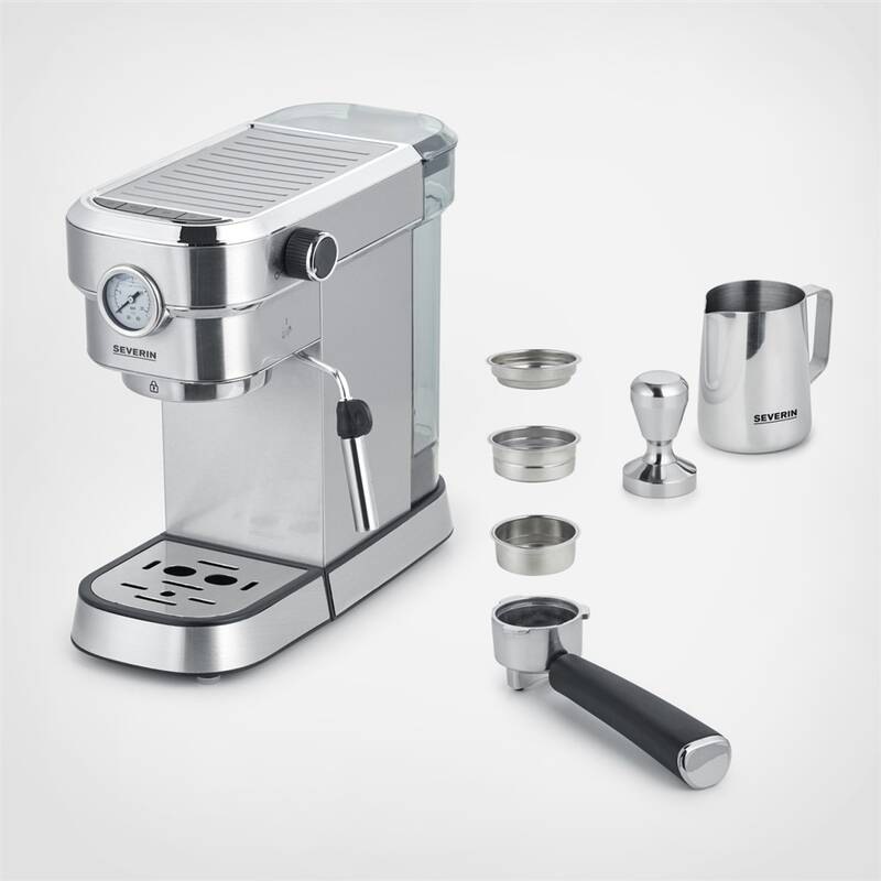 Espresso Severin KA 5995 stříbrné Espresso Severin KA 5995 stříbrné