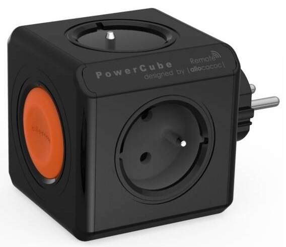 Zásuvka Powercube Original Remote, 4x zásuvka černá