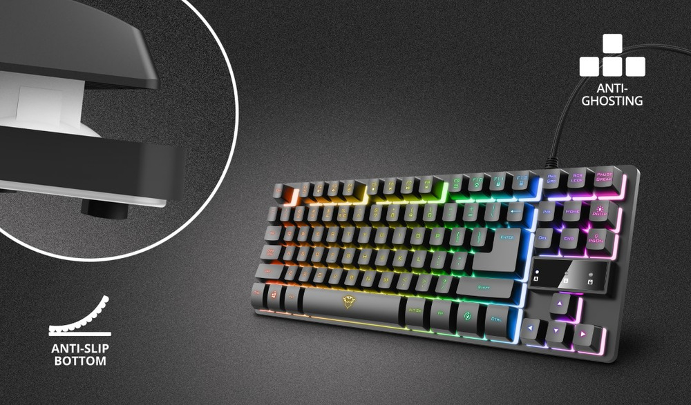 Klávesnice Trust GXT 833 Thado TKL Illuminated, CZ/SK černá Klávesnice Trust GXT 833 Thado TKL Illuminated, CZ/SK černá