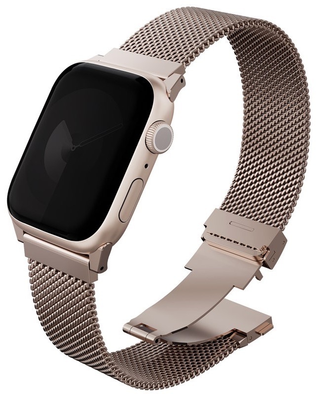Řemínek Uniq Dante Pro na Apple Watch 49/46/45/44 mm rose gold