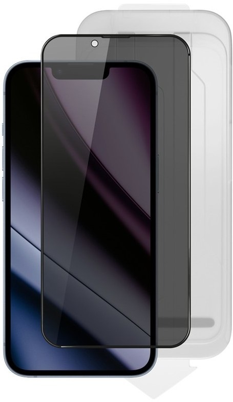 Tvrzené sklo Epico Privacy Glass 3D DF Ultra na Apple iPhone 14 Pro/15/16 s aplikátorem a antimikrobiální úpravou
