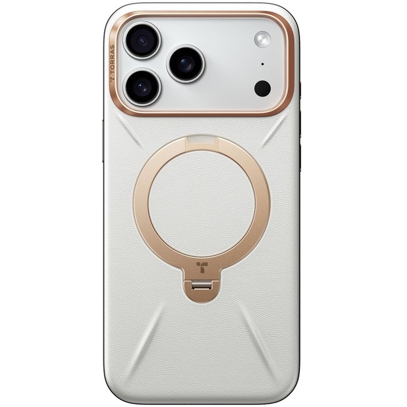 Kryt na mobil Torras Ostand Q3 VegSkin na Apple iPhone 17 Pro Max, v šedém provedení.