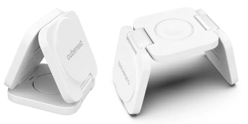 Bezdrátová nabíječka Cubenest E310 3v1 s MagSafe bílá Bezdrátová nabíječka Cubenest E310 3v1 s MagSafe bílá