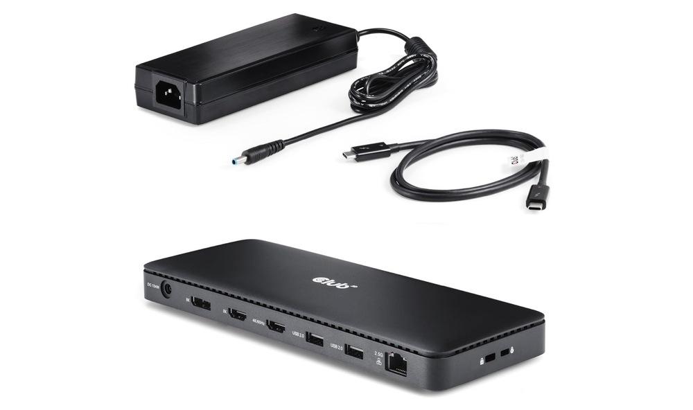 Dokovací stanice Club3D Thunderbolt 4, 12v1 černá
