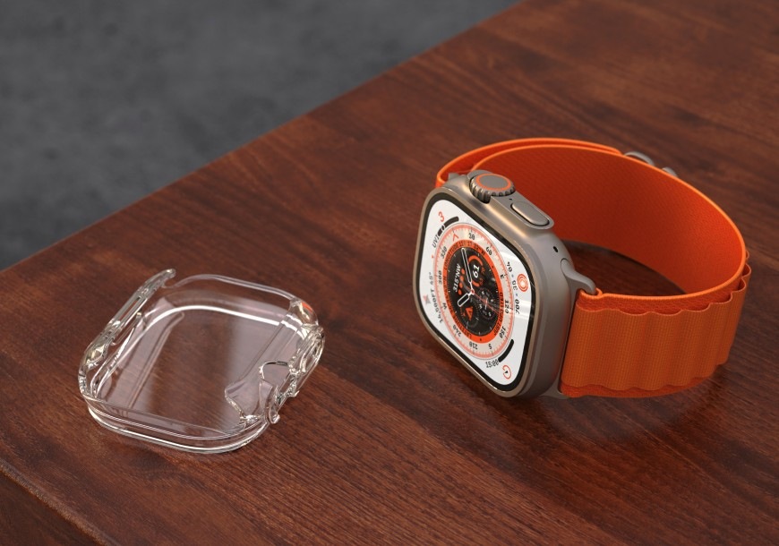Ochranné pouzdro FIXED Pure Watch na Apple Watch Ultra 49mm/Ultra 2 49mm průhledné Ochranné pouzdro FIXED Pure Watch na Apple Watch Ultra 49mm/Ultra 2 49mm - průhledné