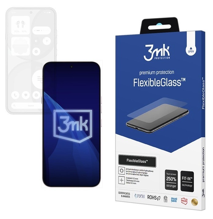 Ochranné sklo 3mk na Nothing Phone (4a), průhledná barva