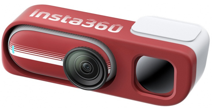 Kompaktní kamera Insta360 GO 3S Retro bundle 64 GB s retro vzhledem, červená barva