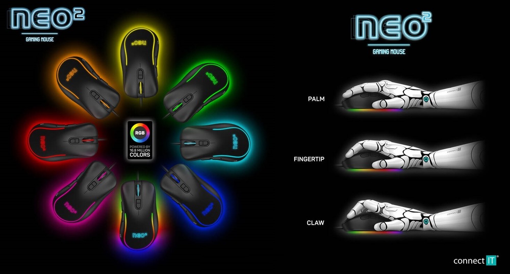 Myš Connect IT NEO 2 černá Connect IT NEO 2