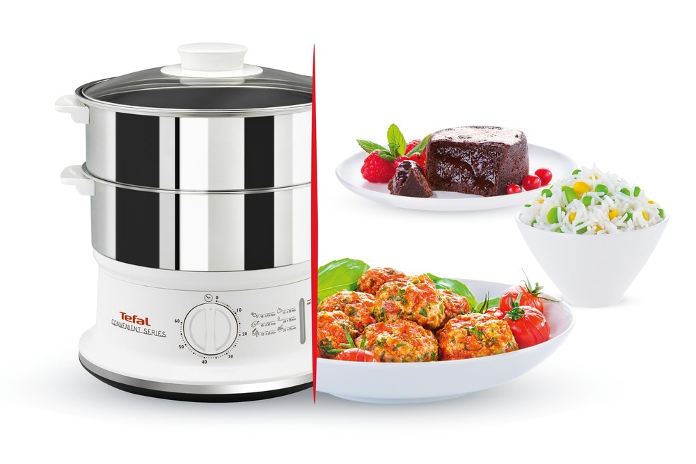 Hrnec parní Tefal CONVENIENT SERIES VC145130 bílý/nerez Hrnec parní Tefal CONVENIENT SERIES VC145130 bílý/nerez