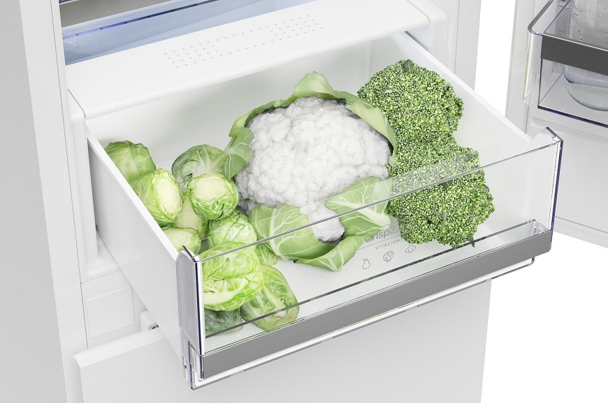 Chladnička s mrazničkou Gorenje Essential NRK418DCW4 bílá Kombinovaná chladnička Gorenje NRK418DCW4, bílá, zásuvka pro ovoce a zeleninu