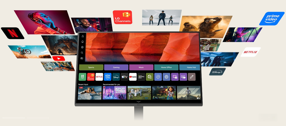 Monitor LG 27U511SB-W bílý LG 27U511SB-W umožňuje využít i Xbox Cloud Gaming