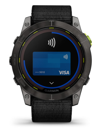 Chytré hodinky Garmin Enduro 2 PRO Sapphire Solar - Carbon Gray Titanium / Black UltraFit Nylon Band