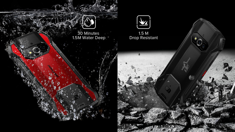 Mobilní telefon UleFone Armor 15 + zabudovaná bezdrátová sluchátka černý Mobilní telefon UleFone Armor 15 + zabudovaná bezdrátová sluchátka černý