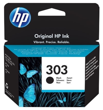 Inkoustová náplň HP 303, 200 stran černá