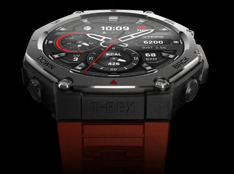 Chytré hodinky Amazfit T-Rex 3 červené