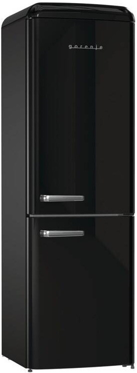 Chladnička s mrazničkou Gorenje Retro ONRK619DBK černá