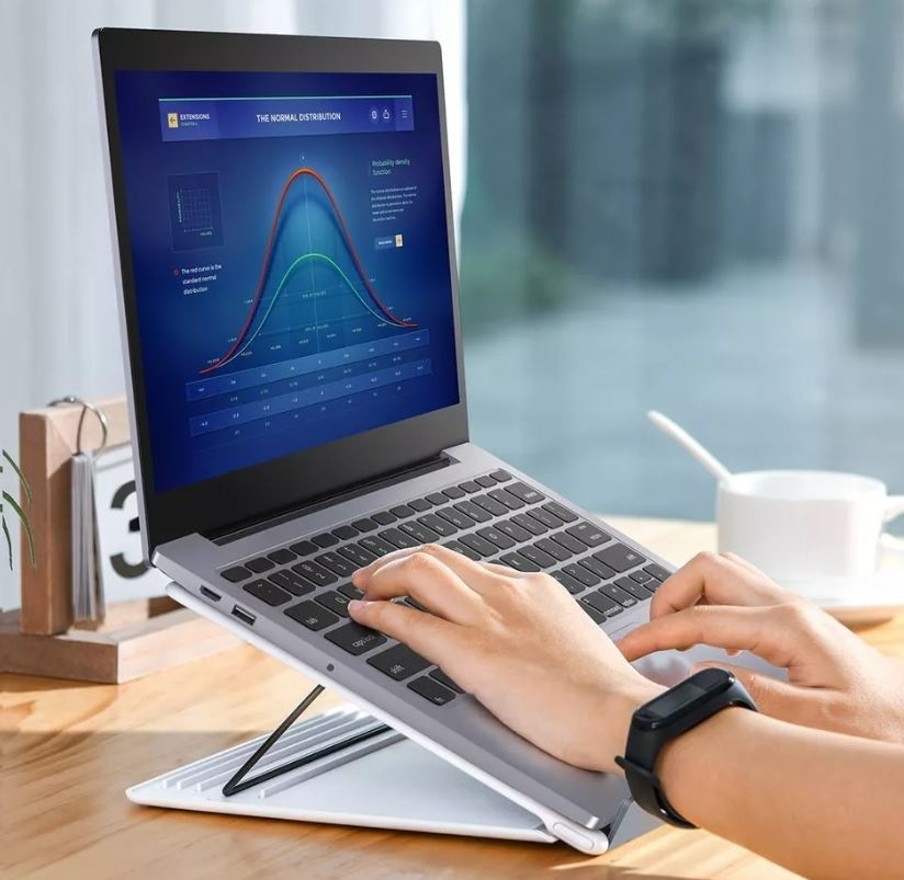 Podstavec pro notebooky Baseus Portable Laptop Stand šedý/bílý