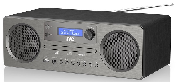 Mikrosystém JVC RD-E861B-DAB černý/šedý All-in-One JVC RD-861B, vzhled