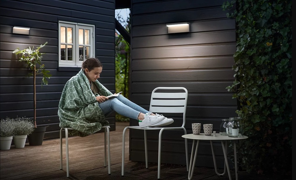 Nástěnné svítidlo Philips Bustan, 4000 K antracitové Nástěnné svítidlo Philips Bustan, 4000 K - antracitové