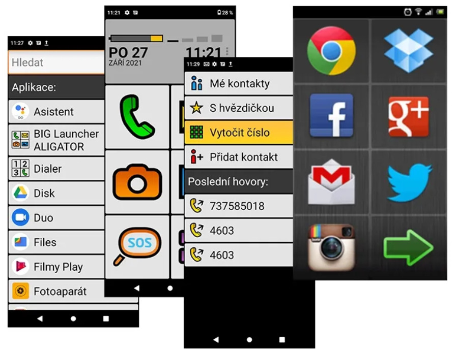Mobilní telefon Aligator S6700 Senior 4 GB / 128 GB modrý ALGAS6700SENBE_05