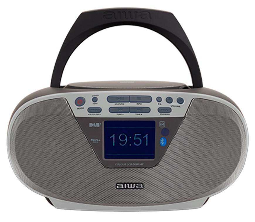 Radiopřijímač DAB+/CD Aiwa BBTU-500DAB ve stříbrném provedení