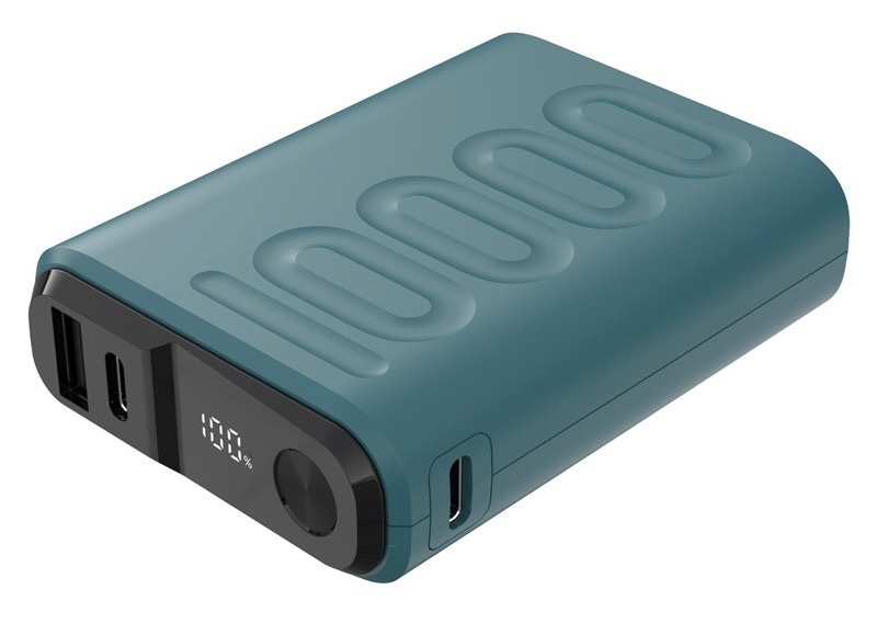 Powerbanka Celly s kapacitou 10 000 mAh, modrá barva