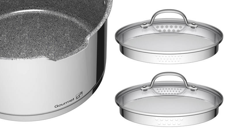 Sada nádobí G21 Gourmet Miracle 9 ks nerez