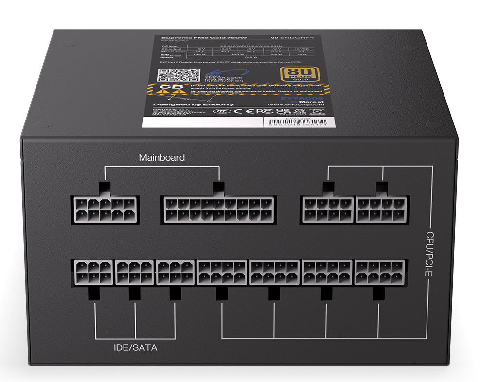 Zdroj ENDORFY Suppremo FM5 750W Gold černý Zdroj ENDORFY Suppremo FM5 750W Gold černý