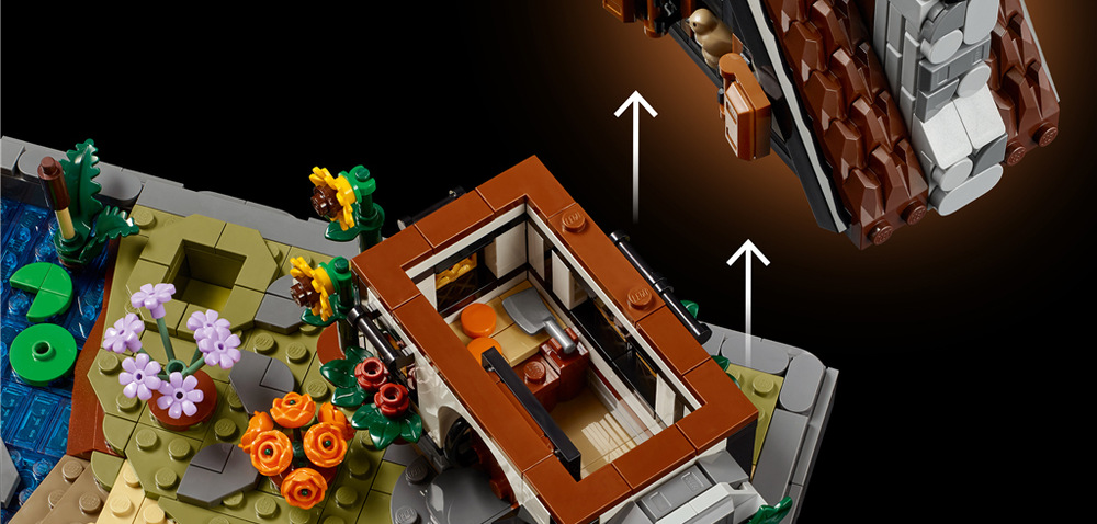 Stromy a dekorace lze libovolně přemisťovat a z 1 102 kostek LEGO vytvořit vlastní podzimní aranžmá.