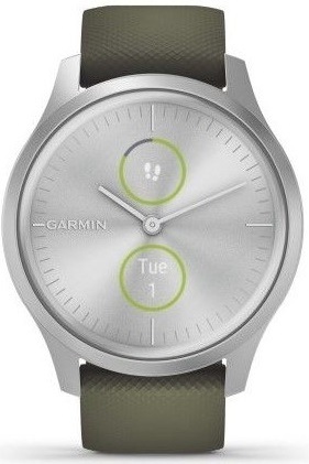 Chytré hodinky Garmin vivomove3 Style Silver / Green