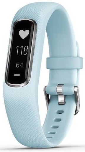 Fitness náramek Garmin vivoSmart4 Optic Blue/Silver (velikost S/M)