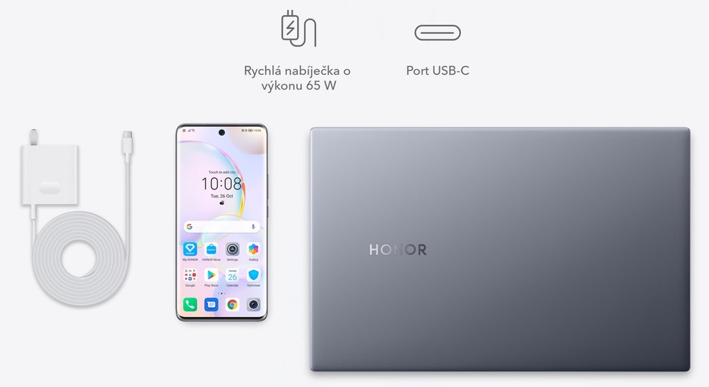 Notebook HONOR MagicBook X 15 šedý
