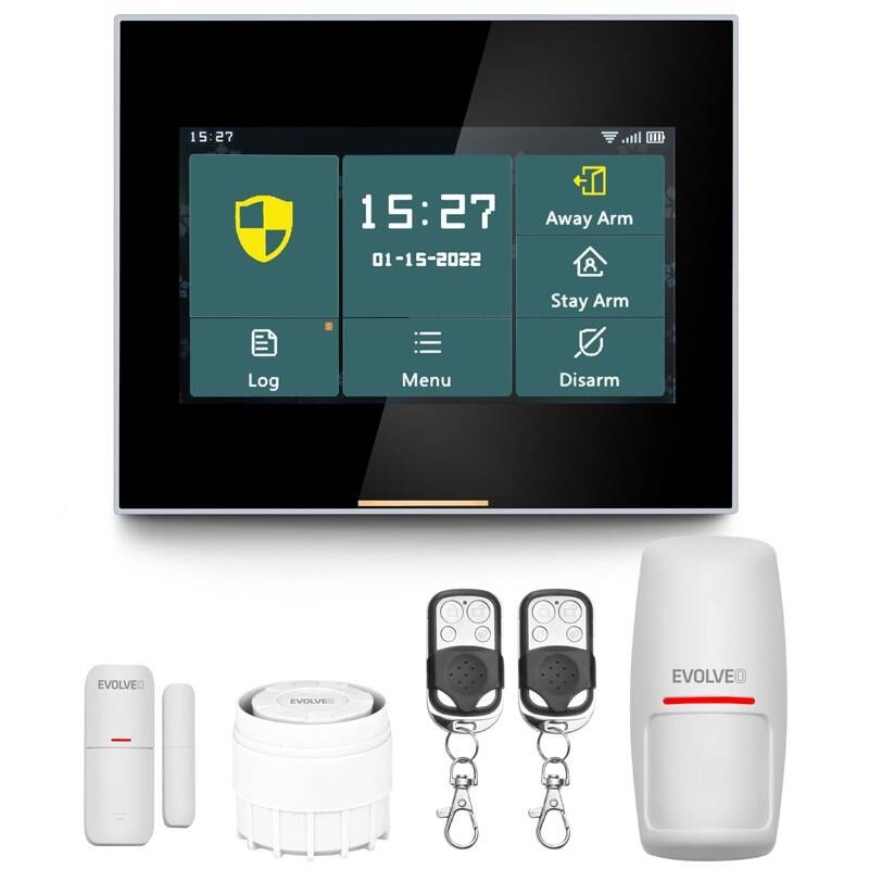 Kompletní sada Evolveo Alarmex Pro, chytrý bezdrátový Wi-Fi/GSM alarm