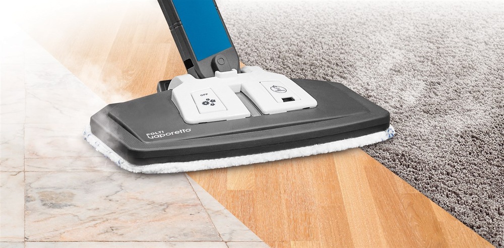 Parní mop Polti Vaporetto SV620 STYLE bílý/modrý Parní mop Polti Vaporetto SV620 STYLE bílý/modrý