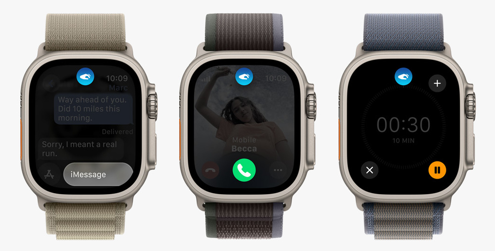 Chytré hodinky Apple Watch Ultra 2 GPS + Cellular, 49mm pouzdro z titanu - indigový alpský tah - M Chytré hodinky Apple Watch Ultra 2 GPS + Cellular, 49mm pouzdro z titanu - indigový alpský tah - M