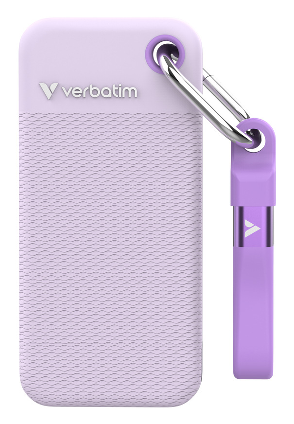 SSD externí Verbatim Pocket 2TB - Summer Edition USB-C 3.2 Gen 2 + 2x obal fialový SSD externí Verbatim Pocket 2TB - Summer Edition USB-C 3.2 Gen 2 + 2x obal fialový