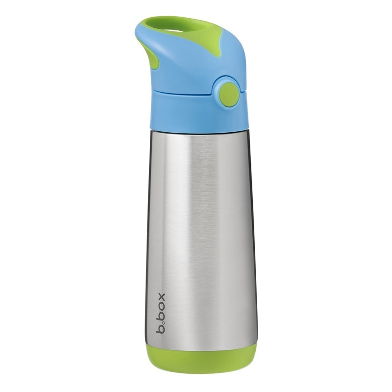 Termoska na pití s brčkem b.box 500 ml modrá/zelená