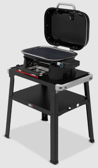 Otevřený elektrický gril Weber Lumin Compact Stand s litinovým roštem