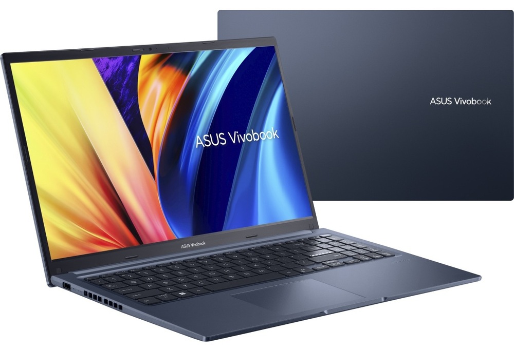 Notebook Asus Vivobook 15 modrý Otevřený a zavřený notebook ASUS VivoBook 15 X1502ZA