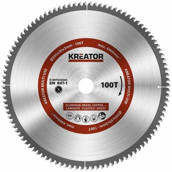 Kotouč pilový Kreator KRT020506 305mm 100T