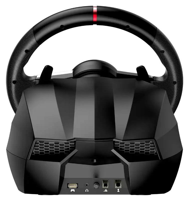 Volant Genius GX Gaming SpeedMaster X1 - PC, PS 3/4, Xbox One černý Volant Genius GX Gaming SpeedMaster X1 zadní strana detail