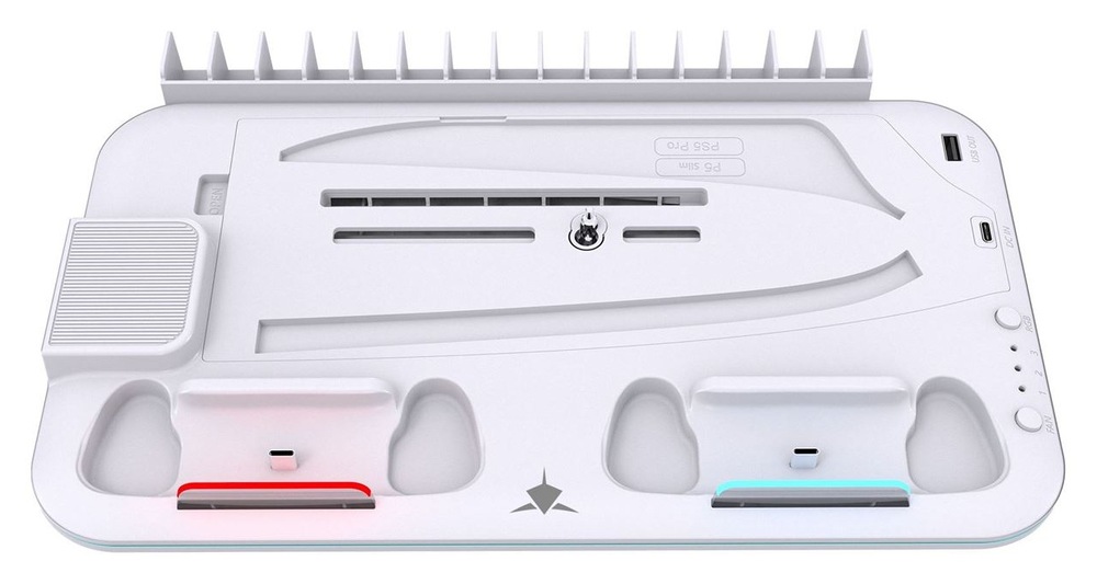 Dokovací stanice White Shark Kimura PRO PS5/PS5 Slim/PS5 Pro bílá