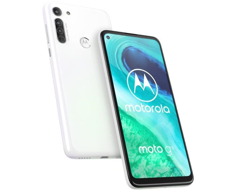 Mobilní telefon Motorola Moto G8 bílý