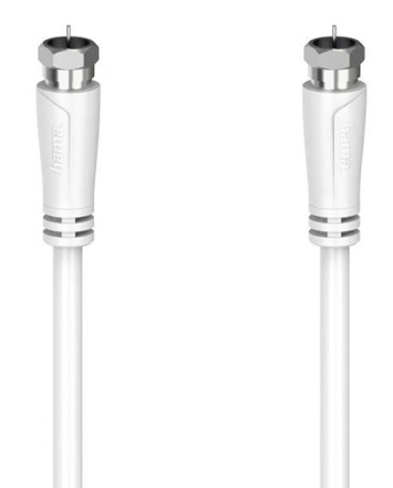 Koaxiální kabel Hama F-vidlice 90 dB, 10 m bílý Koaxiální kabel Hama F-vidlice 90 dB, 10 m bílý