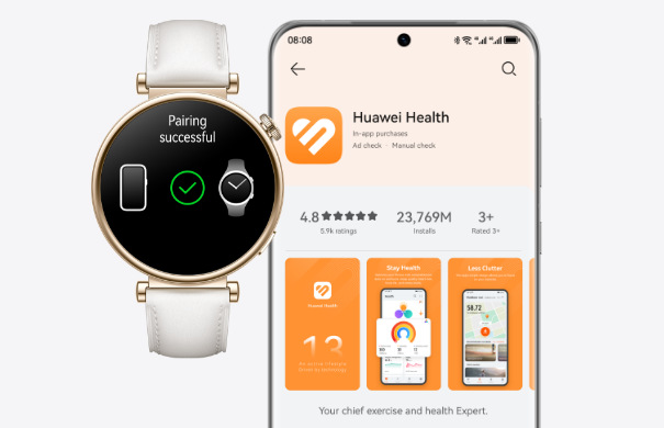 Chytré hodinky Huawei Watch GT 4 41mm - Gold + White Leather Strap Chytré hodinky Huawei Watch GT 4 41mm - Gold + White Leather Strap